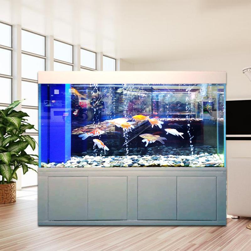 大型鱼缸水族箱下滤新款龙鱼缸公司家用屏风缸深圳鱼缸厂批发定制-阿里巴巴